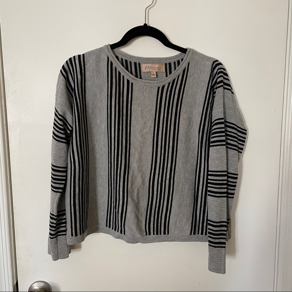 Cropped Striped Sweater